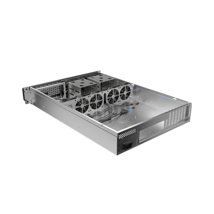 Lanberg Rackmount server chassis E-ATX 650/12 19"/2U | SC01-6502-12B