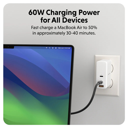 Hyper | HyperJuice USB-C Silicone Charging Cable | HJ4011BKGL