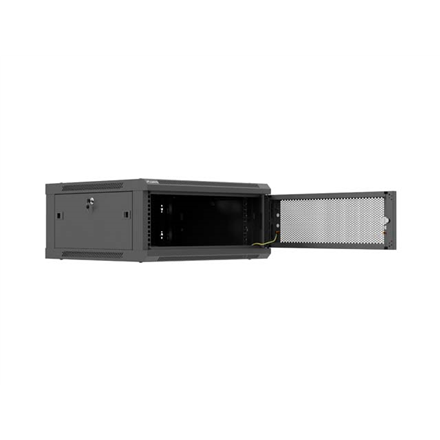 Lanberg Wall mounted installation cabinet 19" 4U 600X600 | WF01-6604-23B | Black