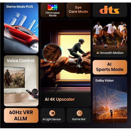 Hisense UHD Smart TV | 50A6Q | 50" | Smart TV | VIDAA OS | UHD | Black