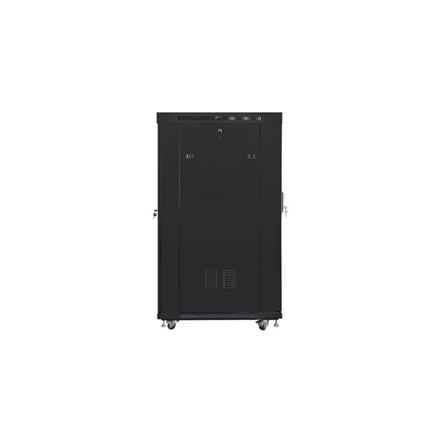 Lanberg | Rack cabinet 19" free-standing 22U/800x1000 (flat pack) with glass door | FF01-8022-12BL | Black