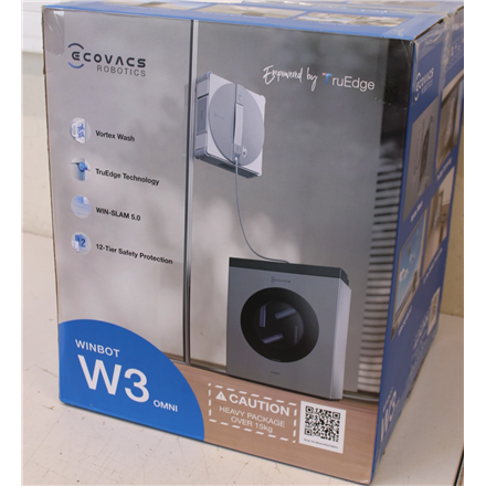 SALE OUT. Ecovacs Window Cleaning Robot | WINBOT W3 OMNI | Corded/Cordless | 8000 Pa | White/Silver | USED, DIRTY, SCRATCHED