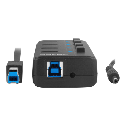 Natec USB 3.0 HUB, Mantis 2, 4-Port, On/Off with AC Adapter | Natec | 4 Port Hub With USB 3.0 | Mantis NHU-1557 | Black
