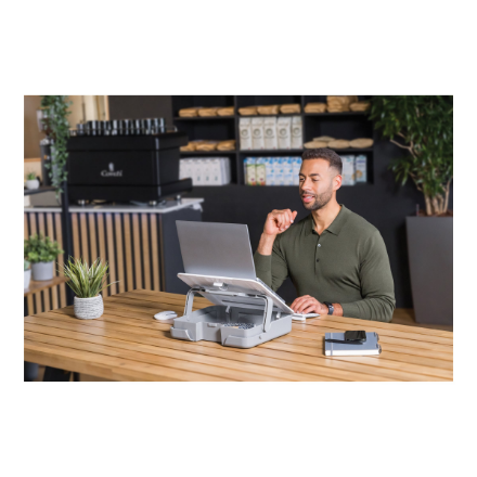 Fellowes | Breyta 2in1 Laptop Carry Case/Laptop Riser | White | 384 x 308 x 89 mm