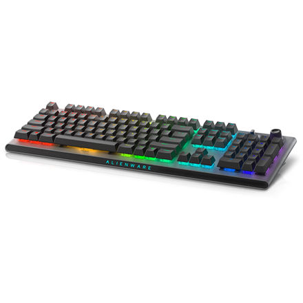 Dell | Alienware Tri-Mode AW920K | Wireless Gaming Keyboard | Wireless | Bluetooth | RGB LED light | Wireless connection | US | CHERRY MX Red | Dark Side of the Moon