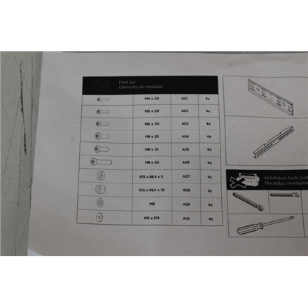 SALE OUT. | EDBAK | Wall mount | 40-75 " | Maximum weight (capacity) 80 kg | DAMAGED PACKAGING, USED, MISSING SCREWS | Black