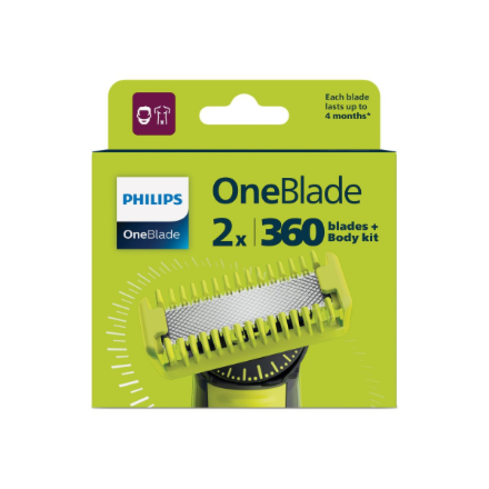 Philips | OneBlade 360 Replacement Blades, 2pcs and body kit | QP624/50