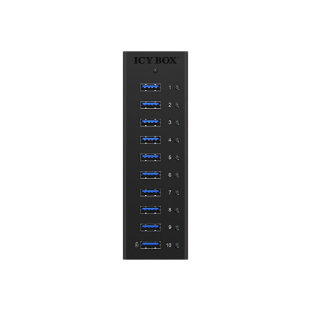 Raidsonic | 10 port USB 3.0 Hub | Icy Box IB-AC6110