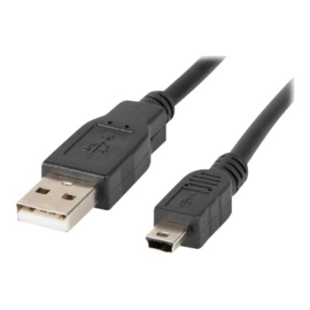 Lanberg | Mini USB to USB Type-A 2.0 Cable, 1.8 m | CA-USBK-10CC-0018-BK | Mini USB to USB Type-A