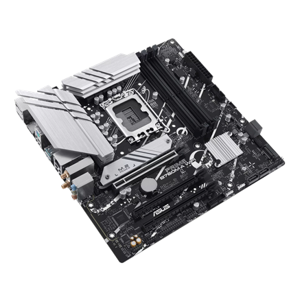 Asus | PRIME B760M-A WIFI | Processor family Intel | Processor socket LGA1700 | DDR5 | Supported hard disk drive interfaces M.2, SATA | Number of SATA connectors 4