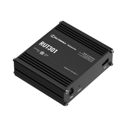 Ethernet Router | RUT301 | No Wi-Fi | 10/100 Mbit/s | Ethernet LAN (RJ-45) ports 5 | Mesh Support No | MU-MiMO No | No mobile broadband