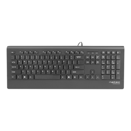 Natec Keyboard, Barracuda, US Layout, Slim | Natec | Keyboard | Barracuda | Standard | Wired | US | Black