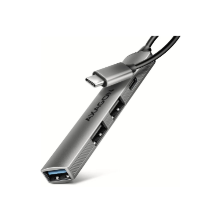 AXAGON ALU STRIP USB-C 4 port hub | HUE-STC