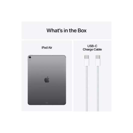 Apple iPad Air | 13 " | Space Grey | Liquid Retina | 2732 x 2048 pixels | Apple M3 | 256 GB | 256 GB | Wi-Fi | Front camera | 12 MP | Rear camera | 12 MP | Bluetooth | 5.3 | iOS