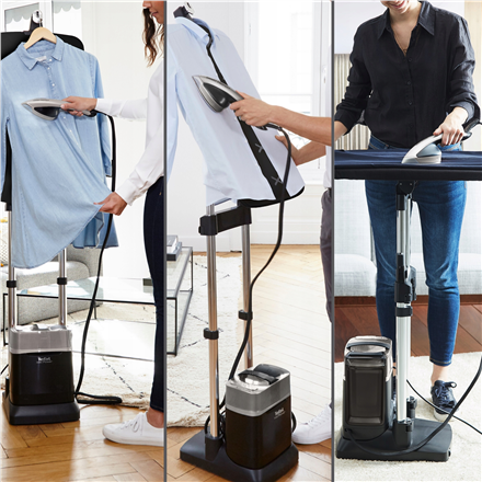 TEFAL All-in-One Garment Steamer | QT2028 | Stand Steamer | 2170 W | 100 g/min | 1.1 L | Premium Silver