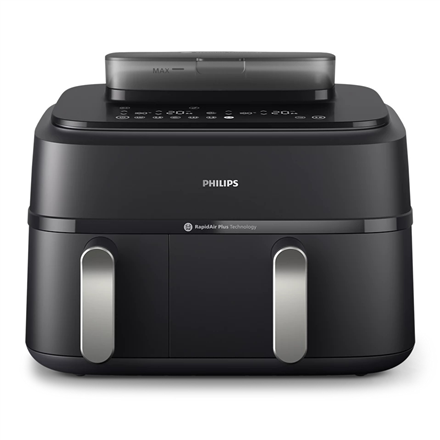 Philips | Dual Basket Airfryer | NA551/00 5000 Series | Power 2750 W | Capacity 9 L | RapidAir Plus and Air Steam | Black