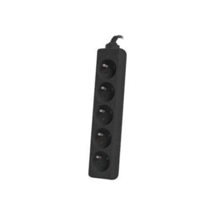 Lanberg Cable Power Strip, 5X French Outlets Quality-Grade Copper, 1.5 m | PS0-05E-0150-BK