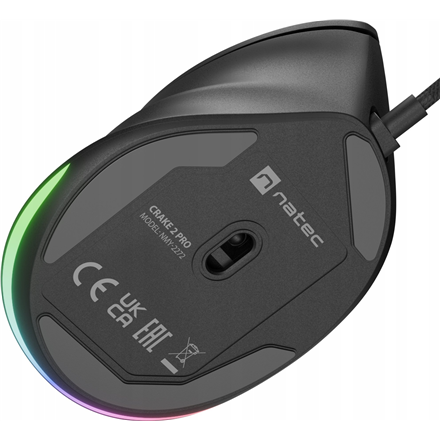 Natec | Mouse | Crake 2 Pro | Wired | Black