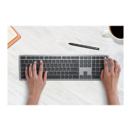 Dell | Keyboard | KB700 | Keyboard | Wireless | Russian | Titan Gray