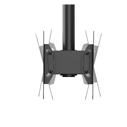 Neomounts CL35-340BL22 Dual Monitor/TV Mount Ceiling | Adjustable Height, Rotate, Tilt, Swivel | 23-42 " | Maximum weight (capacity) 45 kg | Black