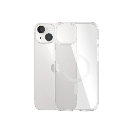 PanzerGlass | HardCase MagSafe Compatible | Back protection | Apple | iPhone 14/13 | 100% Recycled Polyurethane (TPU) | Clear | MagSafe compatible; Military Grade Standard; 100% recycled frame material