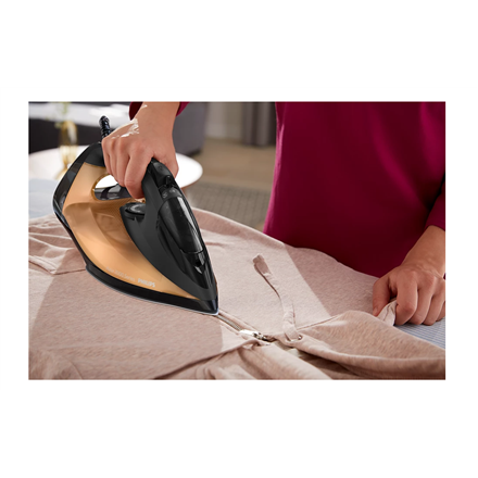 Philips DST7040/80 7000 series | Steam Iron | 2800 W | Water tank capacity 300 ml | Continuous steam 50 g/min | Steam boost performance 250 g/min | Black/Gold