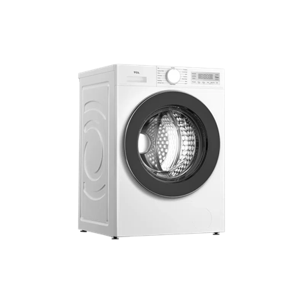 TCL Washing machine | FF0844WA0 | Energy efficiency class A | Front loading | Washing capacity 8 kg | 1400 RPM | Depth 52 cm | Width 60 cm | Display | LED | Steam function | Wi-Fi | White