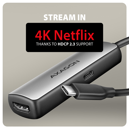 AXAGON Active converter RVC-HI8KPD, 100 W | USB Type-C to HDMI