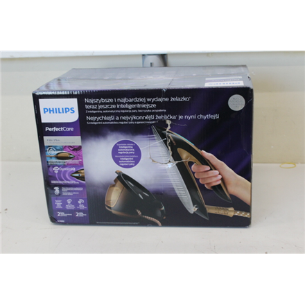 SALE OUT.  | Philips PerfectCare Elite Ironing system | GC9682/80 | Iron | 2700 W | Water tank capacity 1800 ml | Continuous steam 165 g/min | Black | DAMAGED PACKAGING