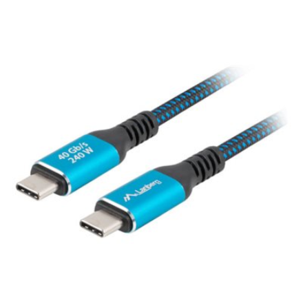 Lanberg | USB-C M/M 4.0 CABLE 240W 8K 60HZ | CA-CMCM-44CU-0005-BK