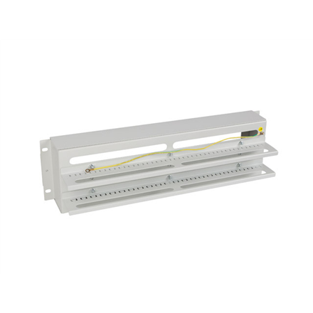 Lanberg 19" 3U Voltage Distrubution Panel with Din Rail TS-35 | Grey