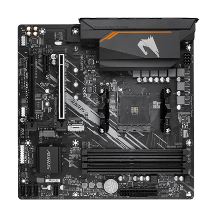 Gigabyte | B550M AORUS ELITE 1.0 | Processor family AMD | Processor socket AM4 | DDR4 DIMM | Memory slots 4 | Number of SATA connectors 4 x SATA 6Gb/s connectors | Chipset AMD B | Micro ATX