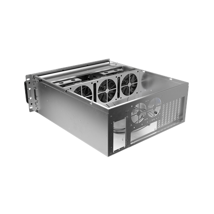 Lanberg Rackmount server chassis ATX 520/12 19"/4U | SC01-5204-12B