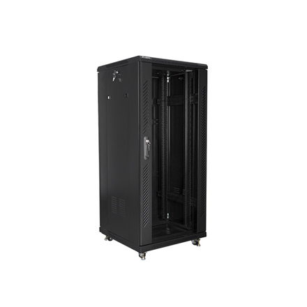Lanberg | Rack cabinet 19" free-standing 27U/600x600 (flat pack) | FF01-6627-12B | Black