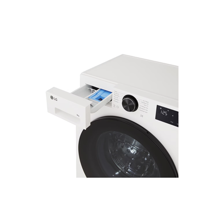LG Washing machine | F2X50S9TWB | Energy efficiency class A | Front loading | Washing capacity 9 kg | 1200 RPM | Depth 48 cm | Width 60 cm | Display | LED | Steam function | Direct drive | Wi-Fi | White
