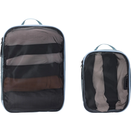 Thule | Packing Cube Set, 1x Medium, 1x Small | Packing Cube | Pond Gray