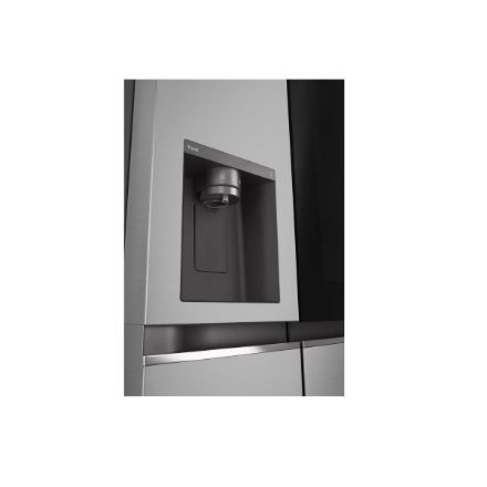 LG Refrigerator | GSGV81PYLL | Energy efficiency class E | Free standing | Side by side | Height 179 cm | Fridge net capacity 416 L | Freezer net capacity 219 L | Display | 36 dB | Silver