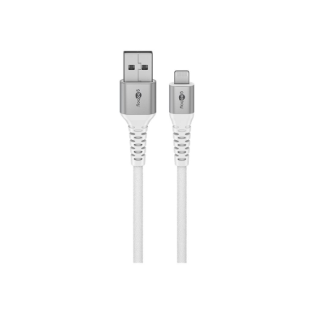 Goobay | Lightning USB-A Supersoft Textile Cable with Metal Plugs | 74512