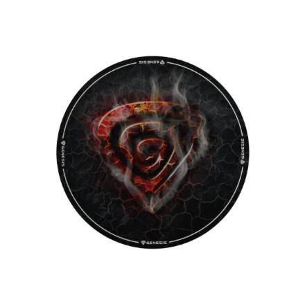 Genesis Tellur 400 Round Lava Floor Mat | Black