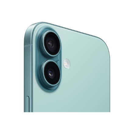 Apple | iPhone 16 | Teal | 6.1 " | Super Retina XDR display | 2556 x 1179 pixels | A18 | Internal RAM 8 GB | 128 GB | Dual SIM | 4G | Main camera resolution 48+12 MP | Secondary camera resolution 12 MP | iOS | 18