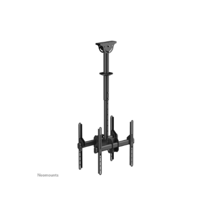 Neomounts NM-C440DBLACK Dual monitor/TV mount ceiling | Adjustable Height, Rotate, Tilt, Swivel | 32-60 " | Maximum weight (capacity) 45 kg | Black