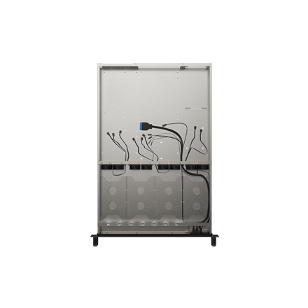 Lanberg Rackmount server chassis E-ATX 650/12 19"/1U | SC01-6501-12B | Black