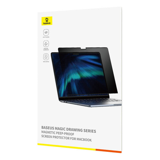 Baseus Magic Drawing magnetic protective privacy overlay for MacBook Pro 13" (2022) + cleaning kit (transparent) - Product Image 2