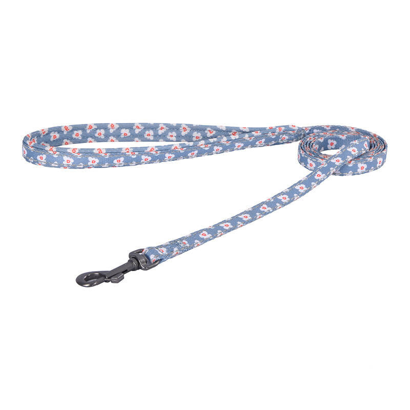 Dogness walking set leash 1,5m +harness for dog (light blue) - Product Image 3