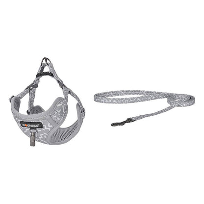 Cat set Dogness harness and leash 1,5m (Light Grey) - Product Image 1