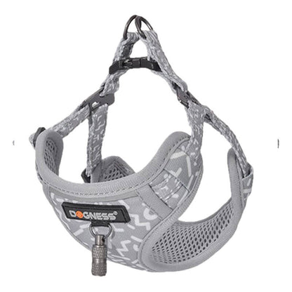 Cat set Dogness harness and leash 1,5m (Light Grey) - Product Image 2