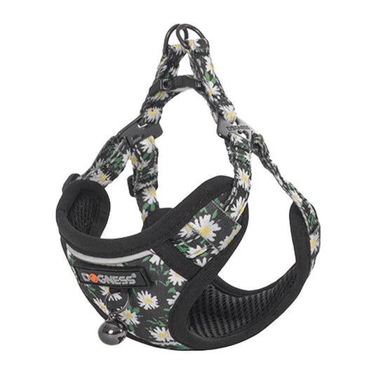 Cat set Dogness harness and leash 1,5m (Daisy Black) - Product Image 2
