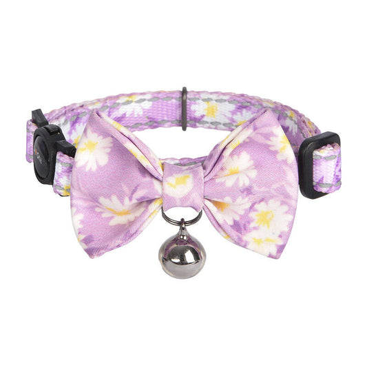 Collar set Dogness for cats 2 pcs (Calamus Purple/Polka Dot Purple) - Product Image 2