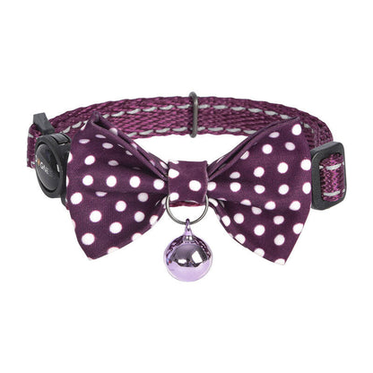 Collar set Dogness for cats 2 pcs (Calamus Purple/Polka Dot Purple) - Product Image 3