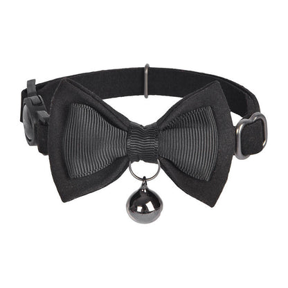 Collar set Dogness for cats 2 pcs (Genuine Leather Red/Fiber Black) - Product Image 3